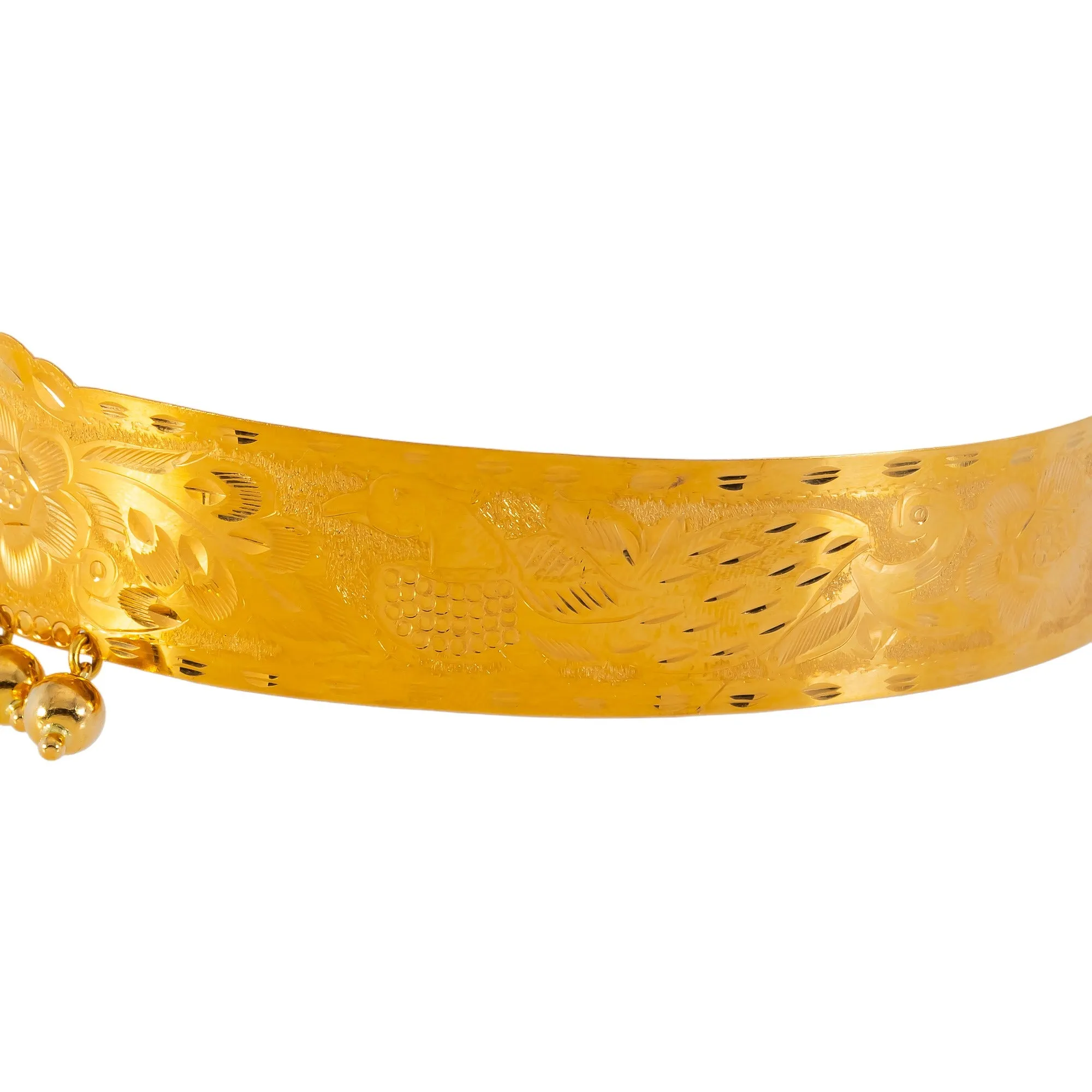 22k Yellow Gold Vaddanam Belt for Kids w/ Gems & Pearls (96.8gm)