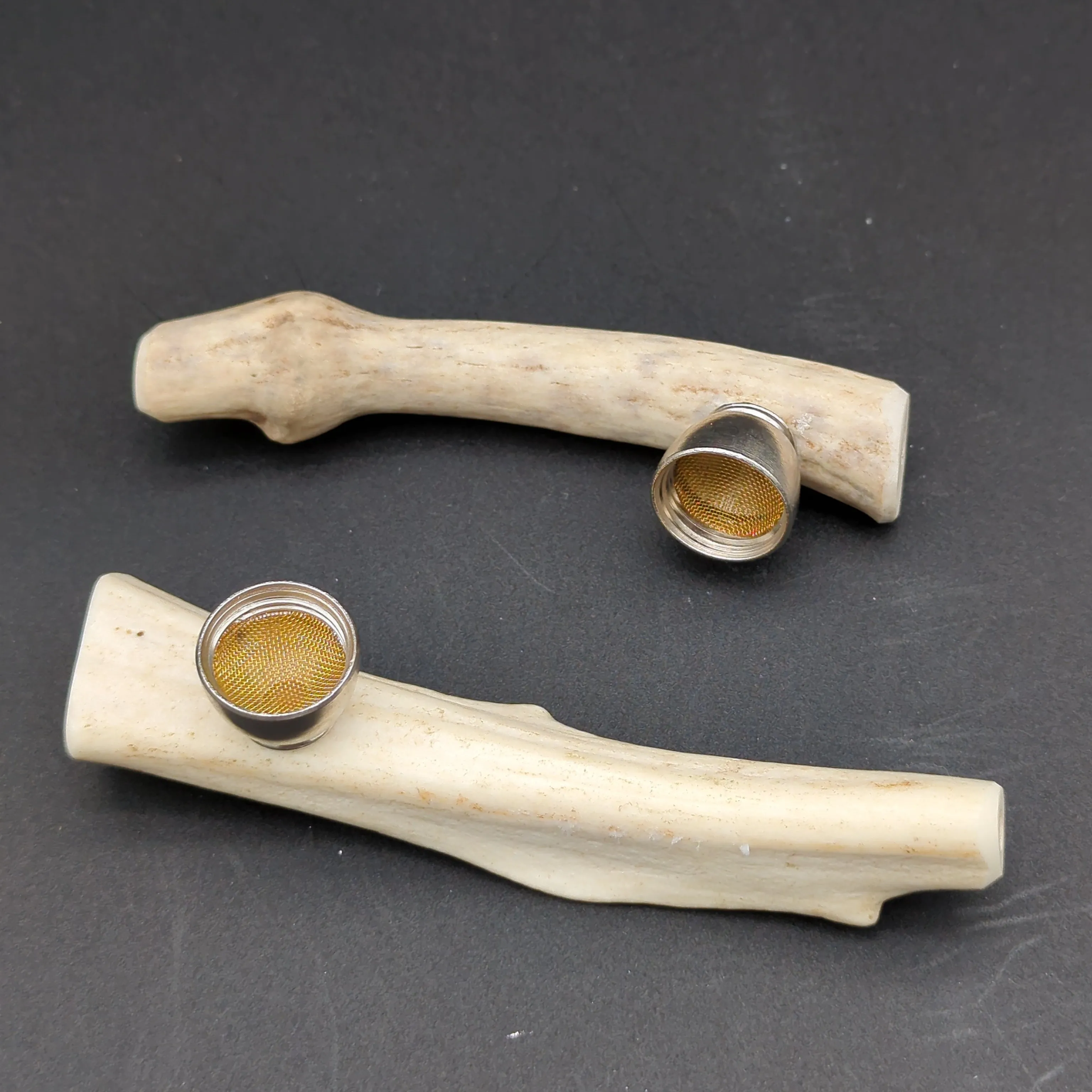 5 Antler Horn Hand Pipes