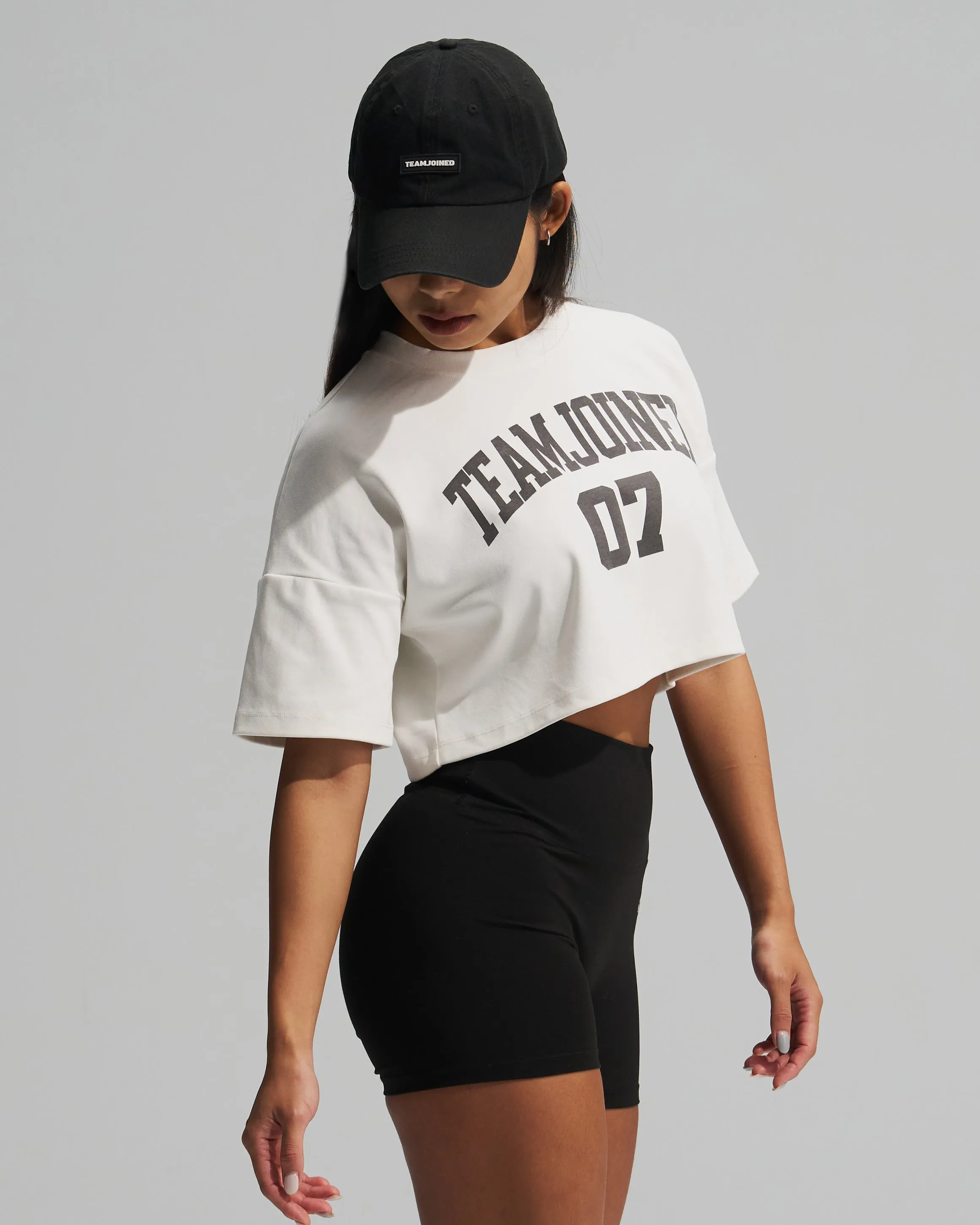 7TH 07 Cotton⁺ Oversized Crop Top