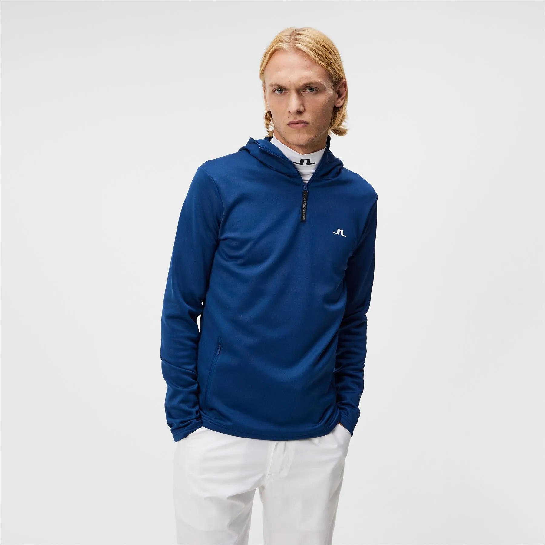 Aerial Quarter Zip Hoodie Estate Blue - AW23