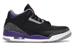 Air Jordan Retro 3 "Black Court Purple"