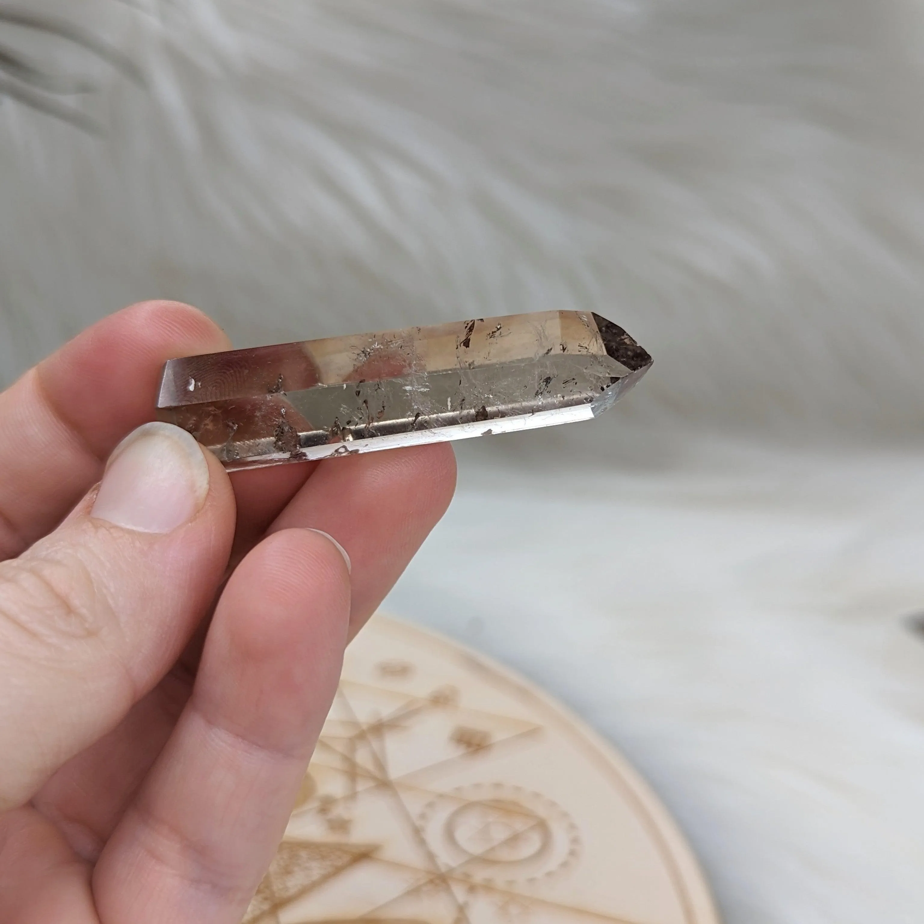 Amazingly Clear Smoky Quartz Mini Polished Point ~ Protective and Grounding Display Point ~