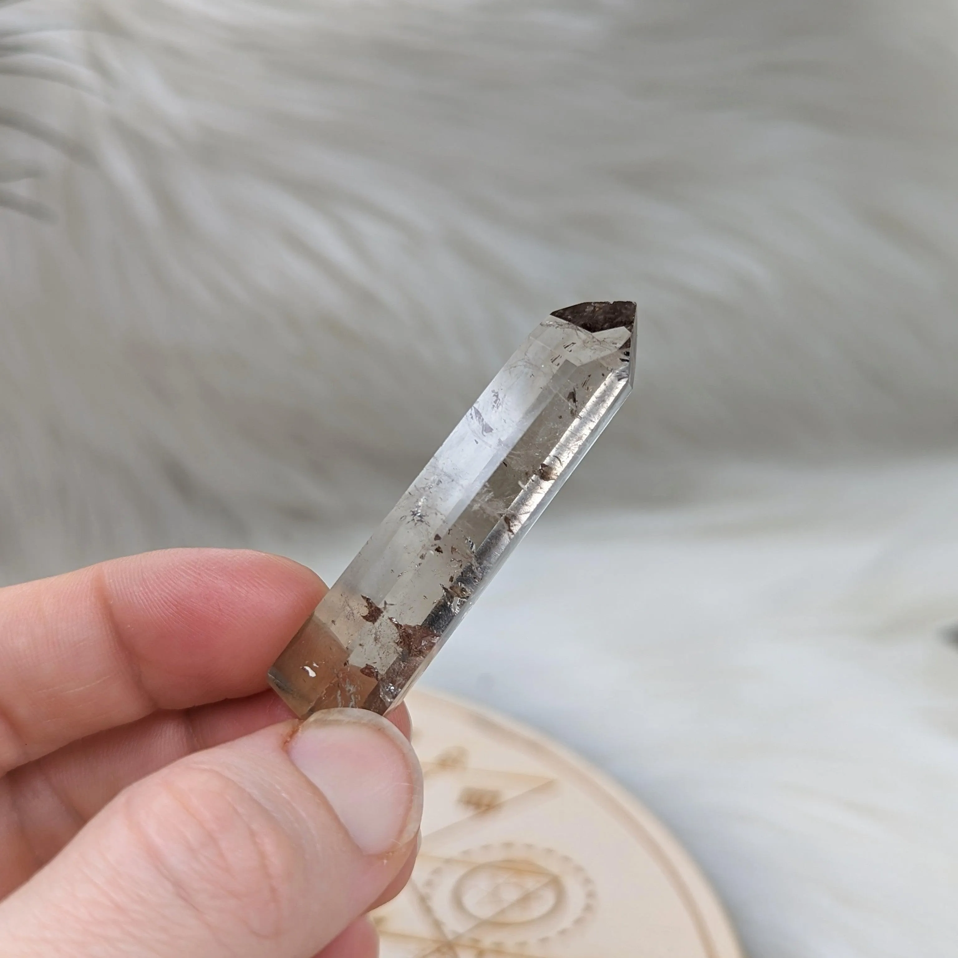 Amazingly Clear Smoky Quartz Mini Polished Point ~ Protective and Grounding Display Point ~