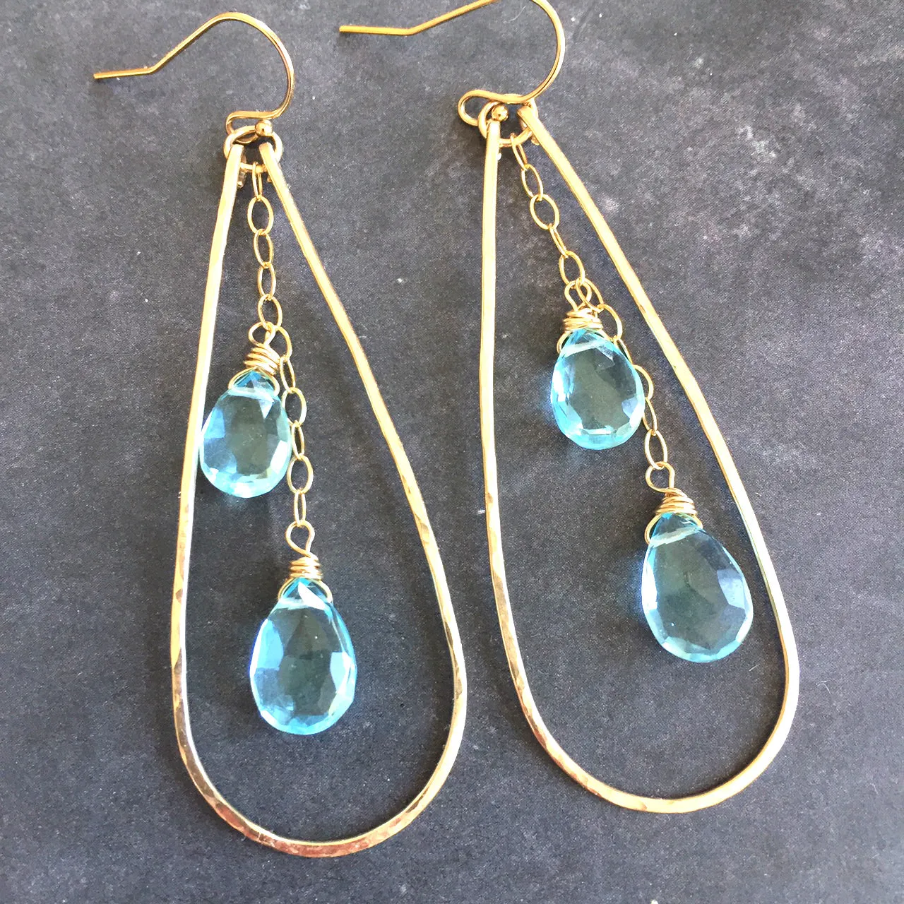 Aquamarine Anna Hoops, Metal Choices