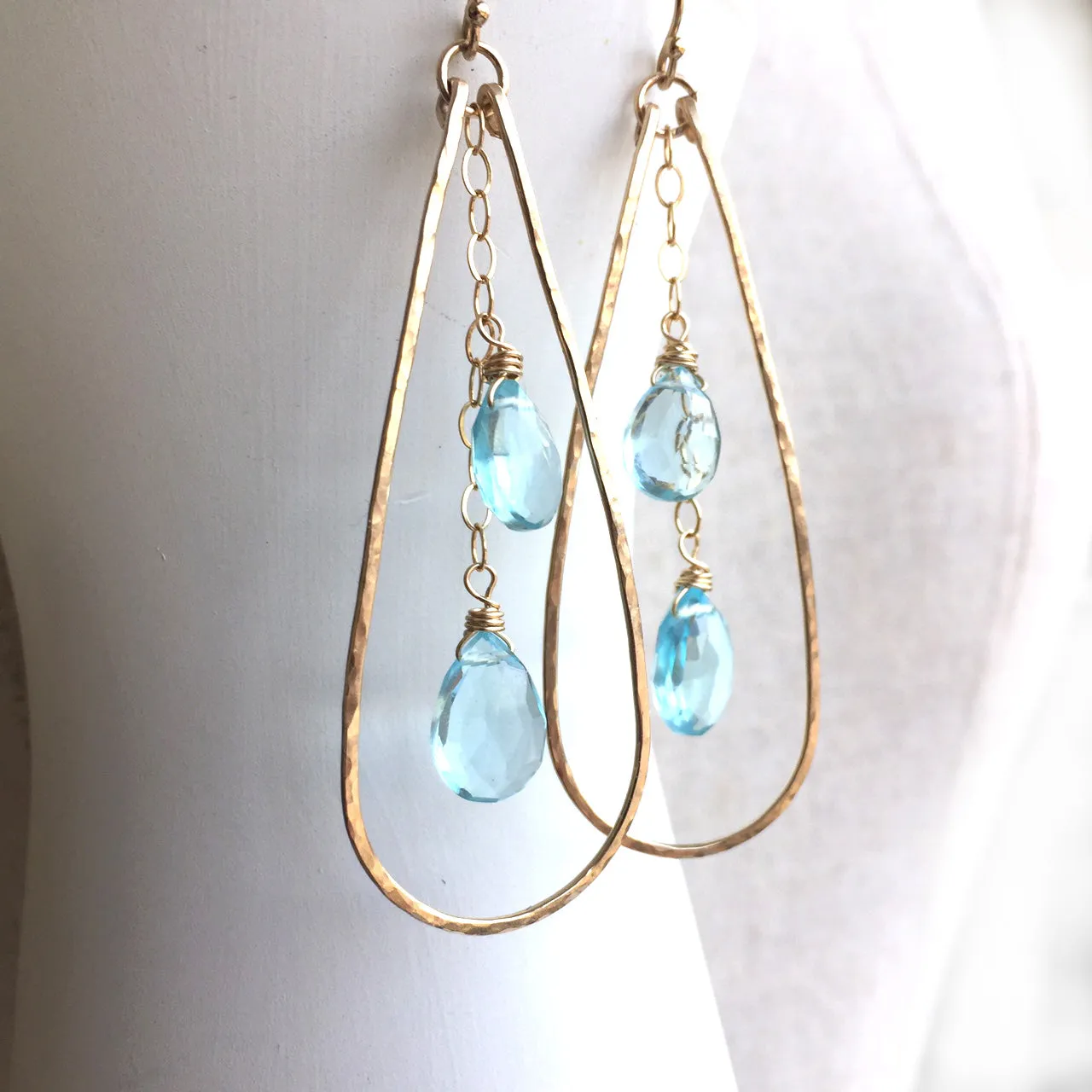 Aquamarine Anna Hoops, Metal Choices