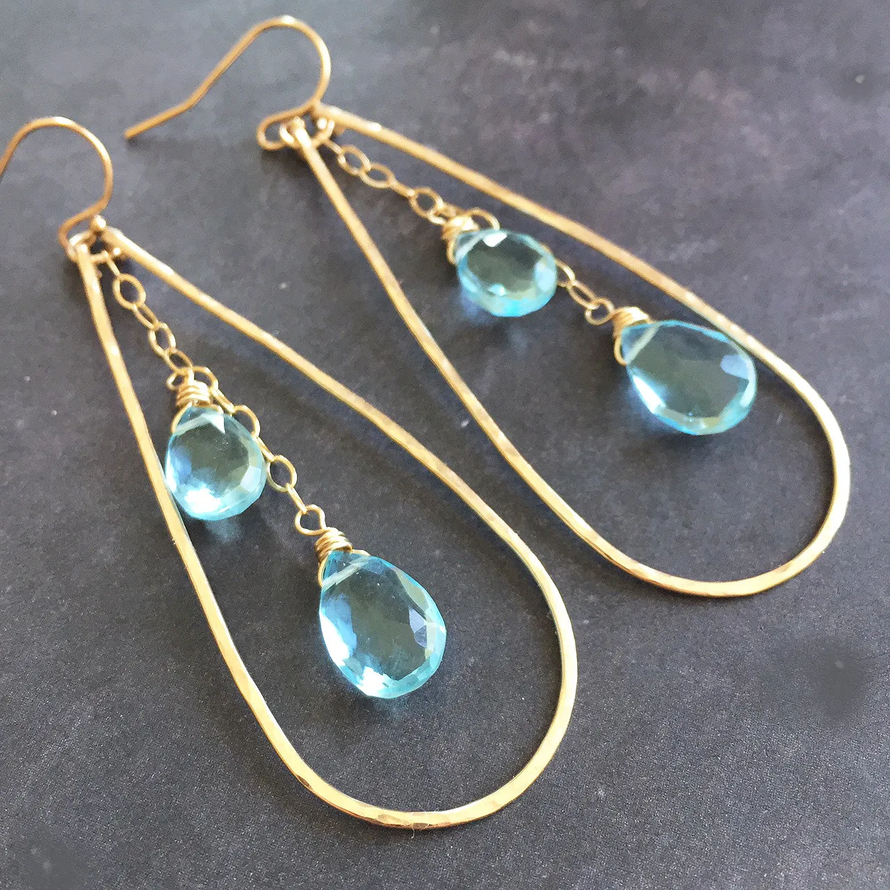 Aquamarine Anna Hoops, Metal Choices