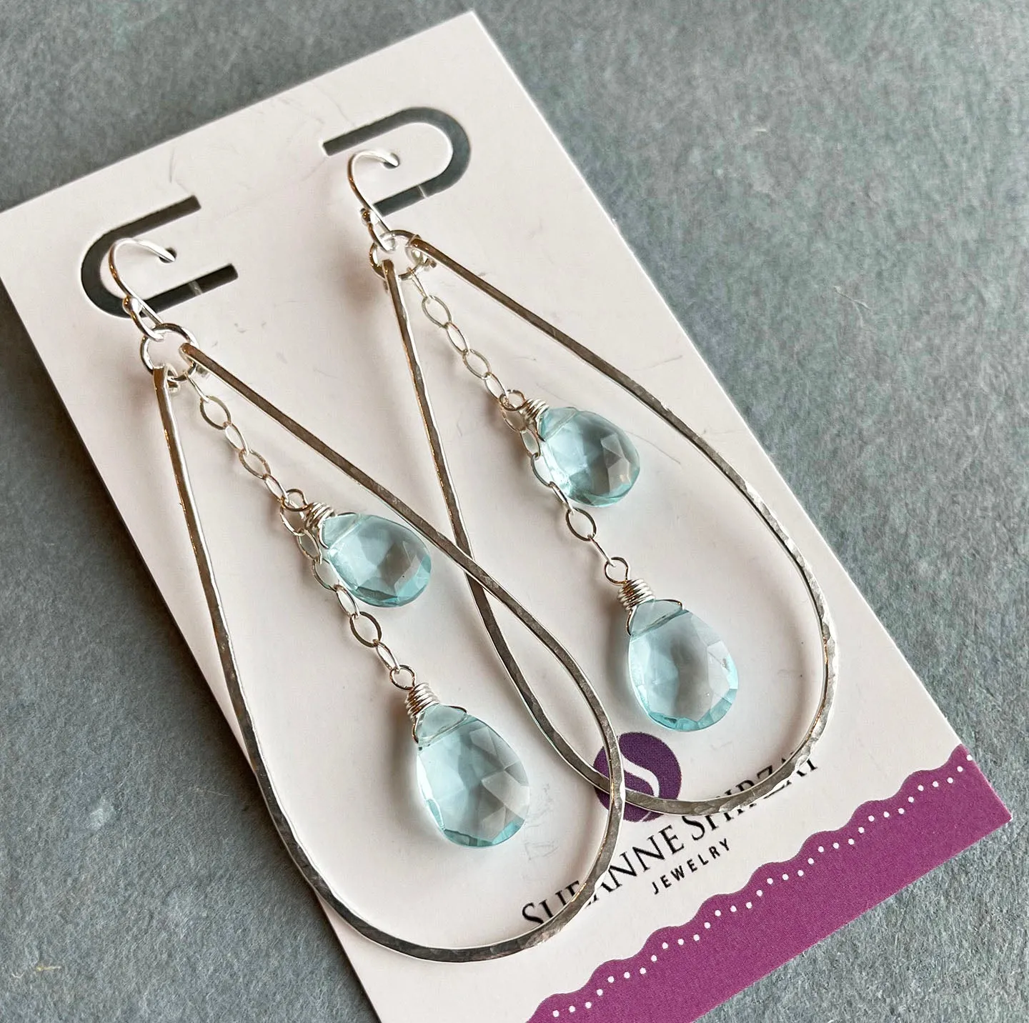 Aquamarine Anna Hoops, Metal Choices