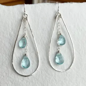 Aquamarine Anna Hoops, Metal Choices