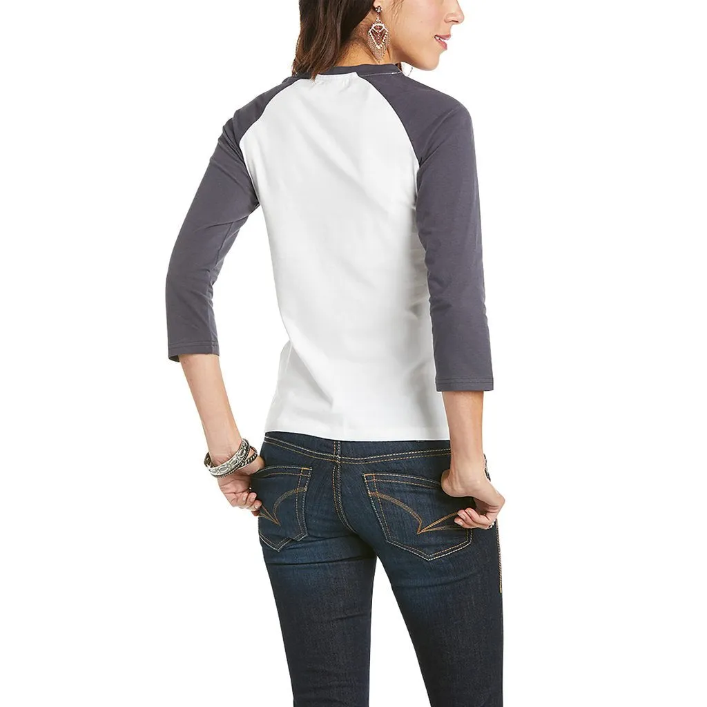 Ariat Womens R.E.A.L Plains 3/4 Sleeve T-Shirt