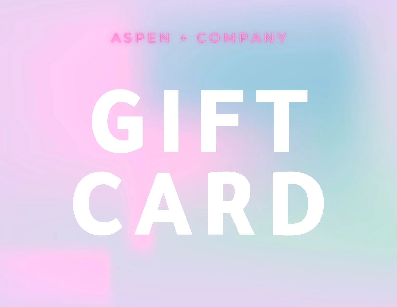 Aspen   Company Gift Card