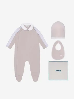 Baby Babygrow Gift Set (3 Piece) in Beige