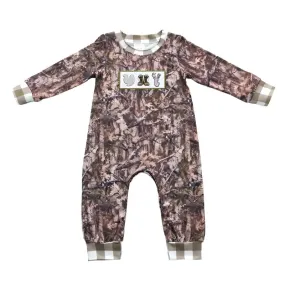 Baby Romper - Boys - Thanksgiving Turkey Camo Deer