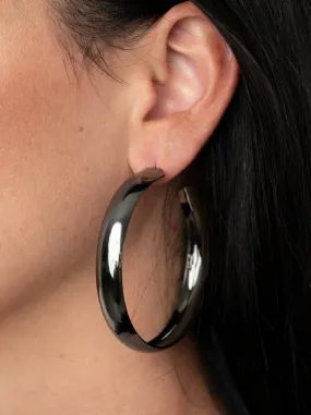 BEVEL In It Black Earrings