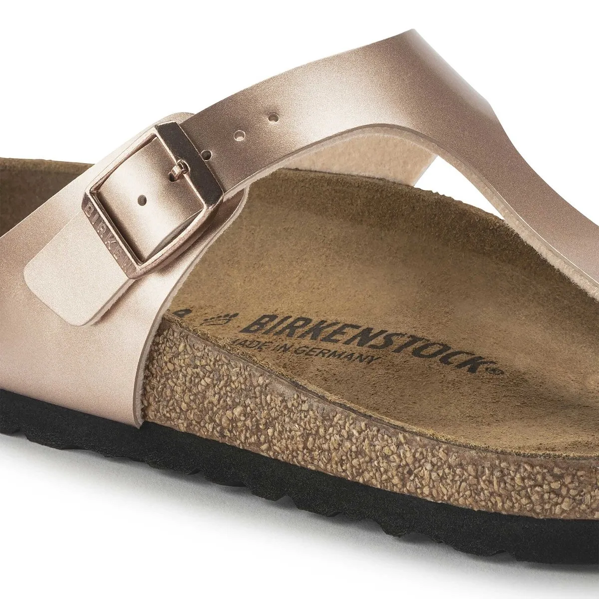 Birkenstock Women's Gizeh Metallic Copper Birko-Flor