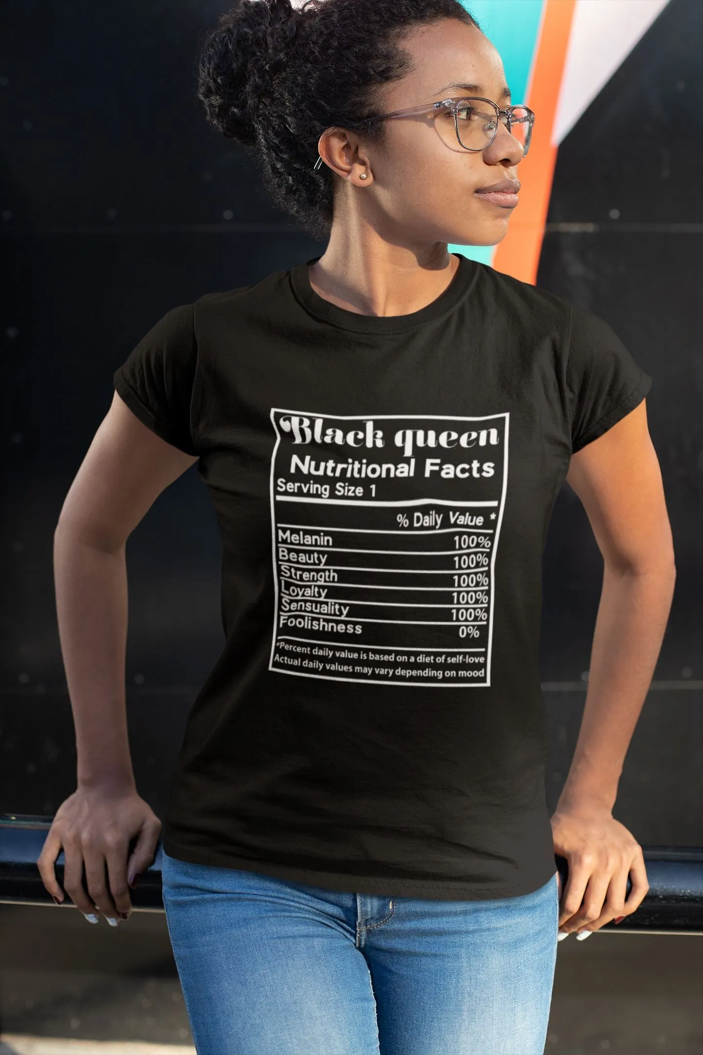 Black Queen Nutrition Facts T-shirt