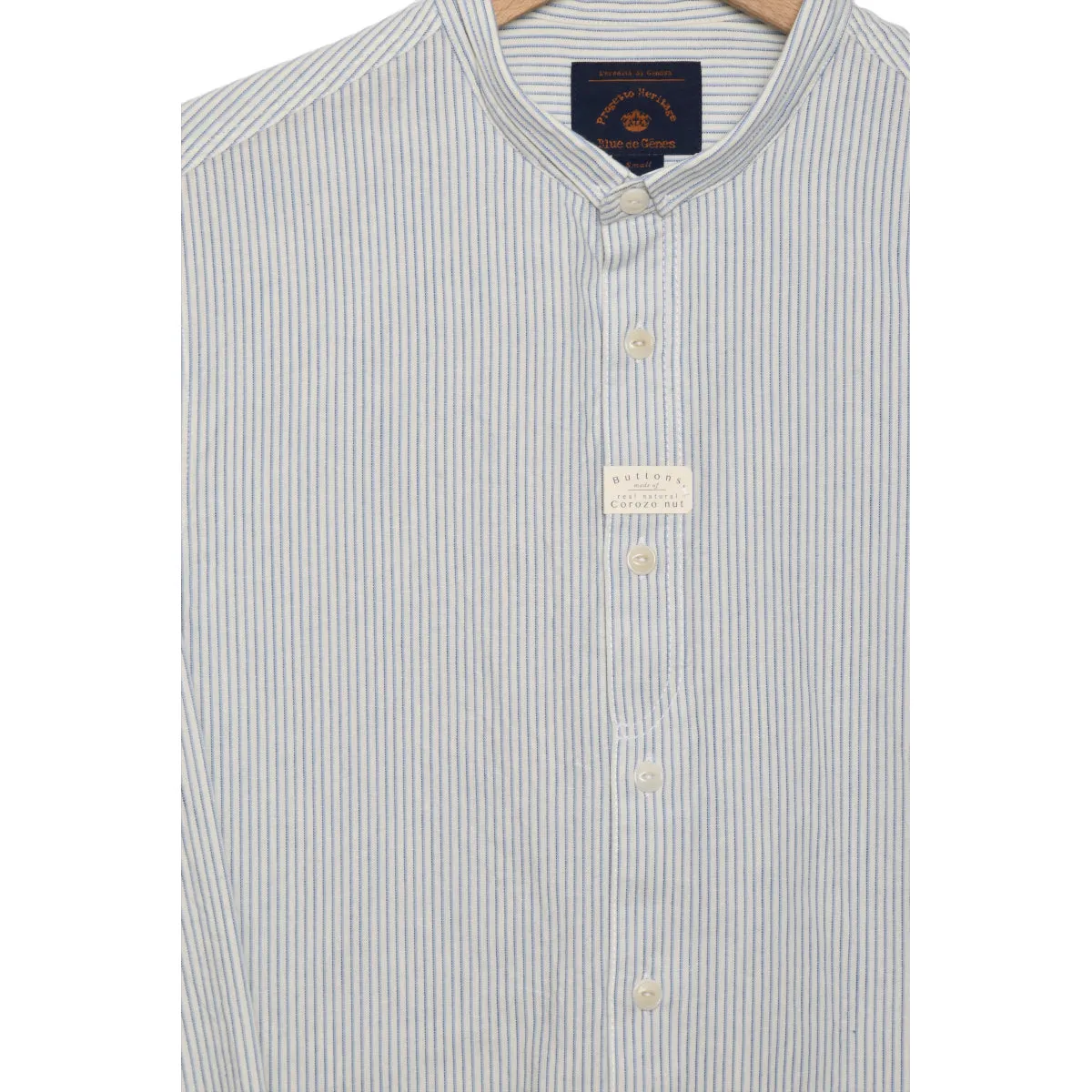 Blue de Genes Basso Lynbrook Shirt navy stripe