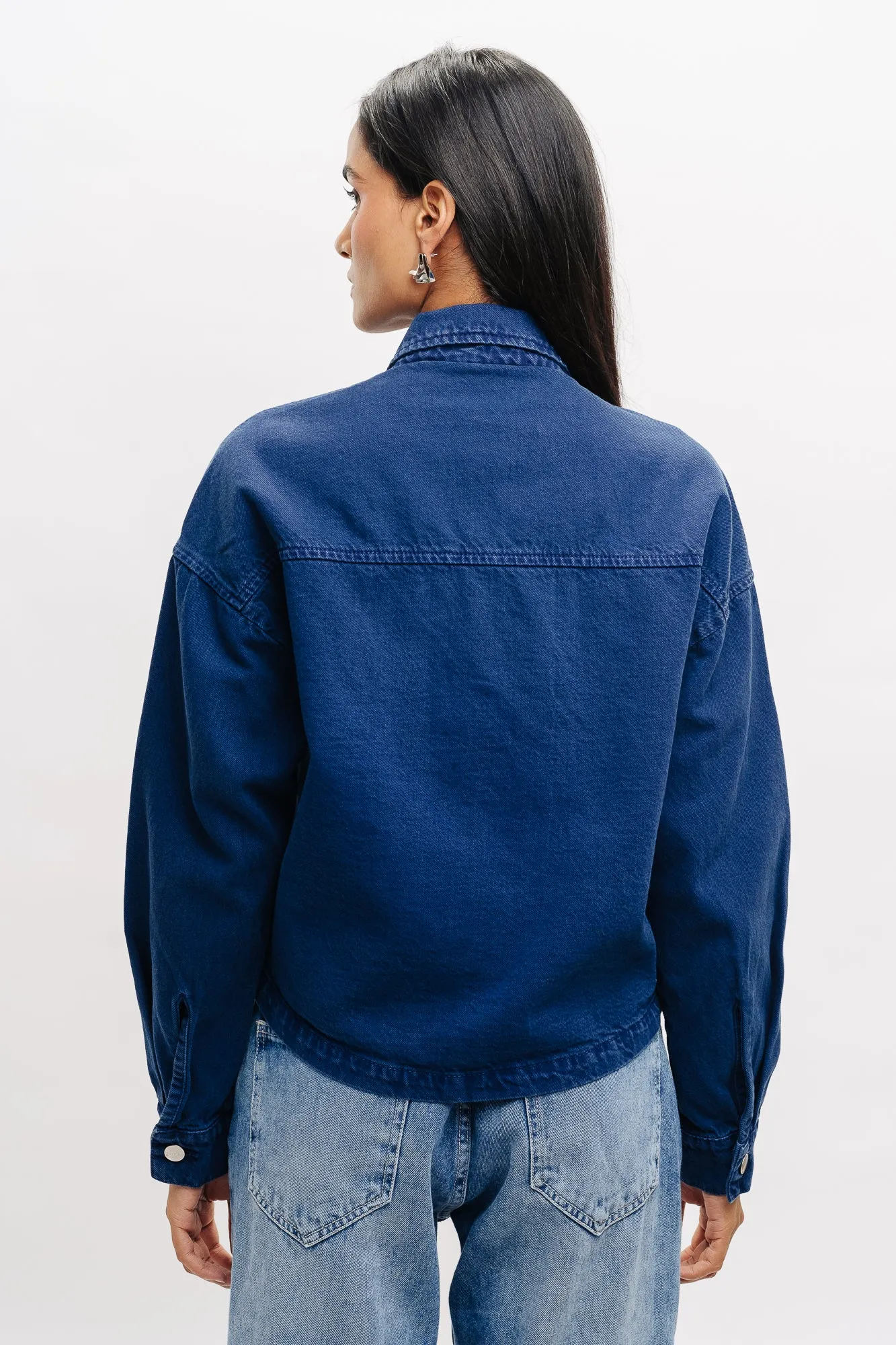 Blue Oversized Denim Jacket