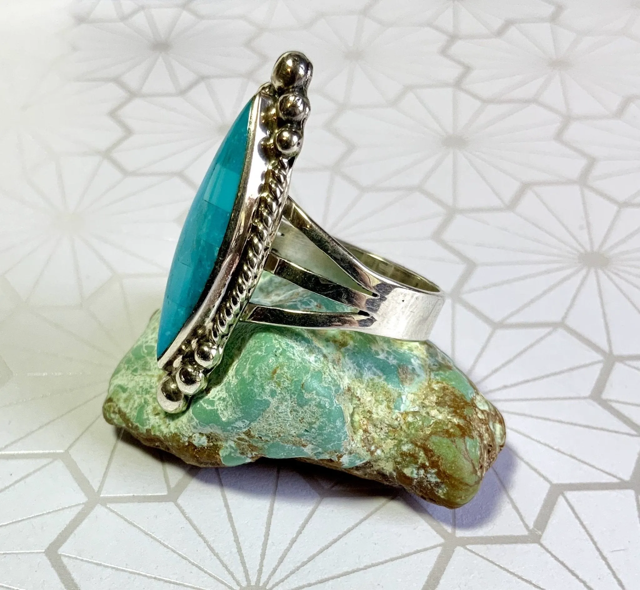 Bluest Day Turquoise Inlay Ring