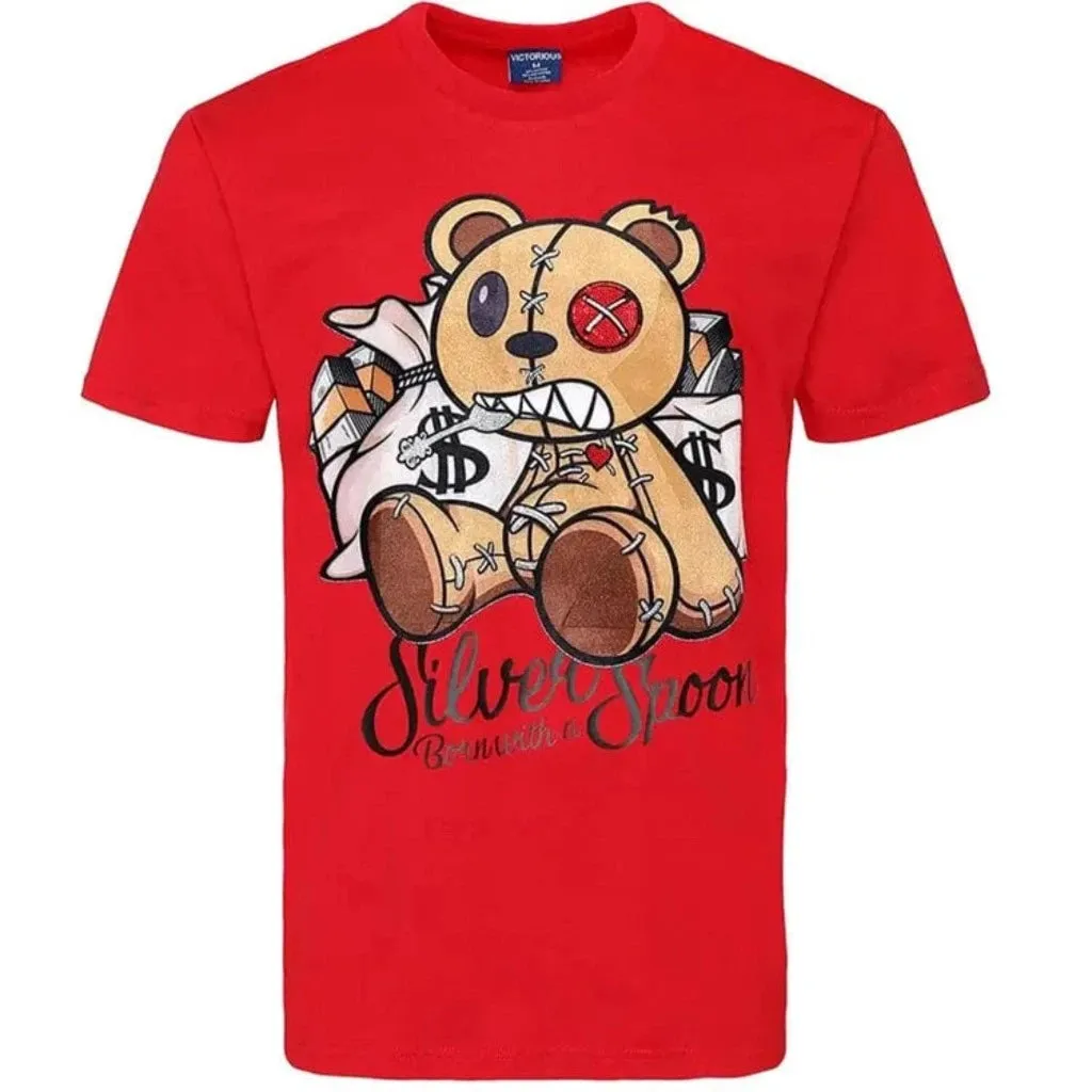 Born With A Silver Spoon T-Shirt-Red