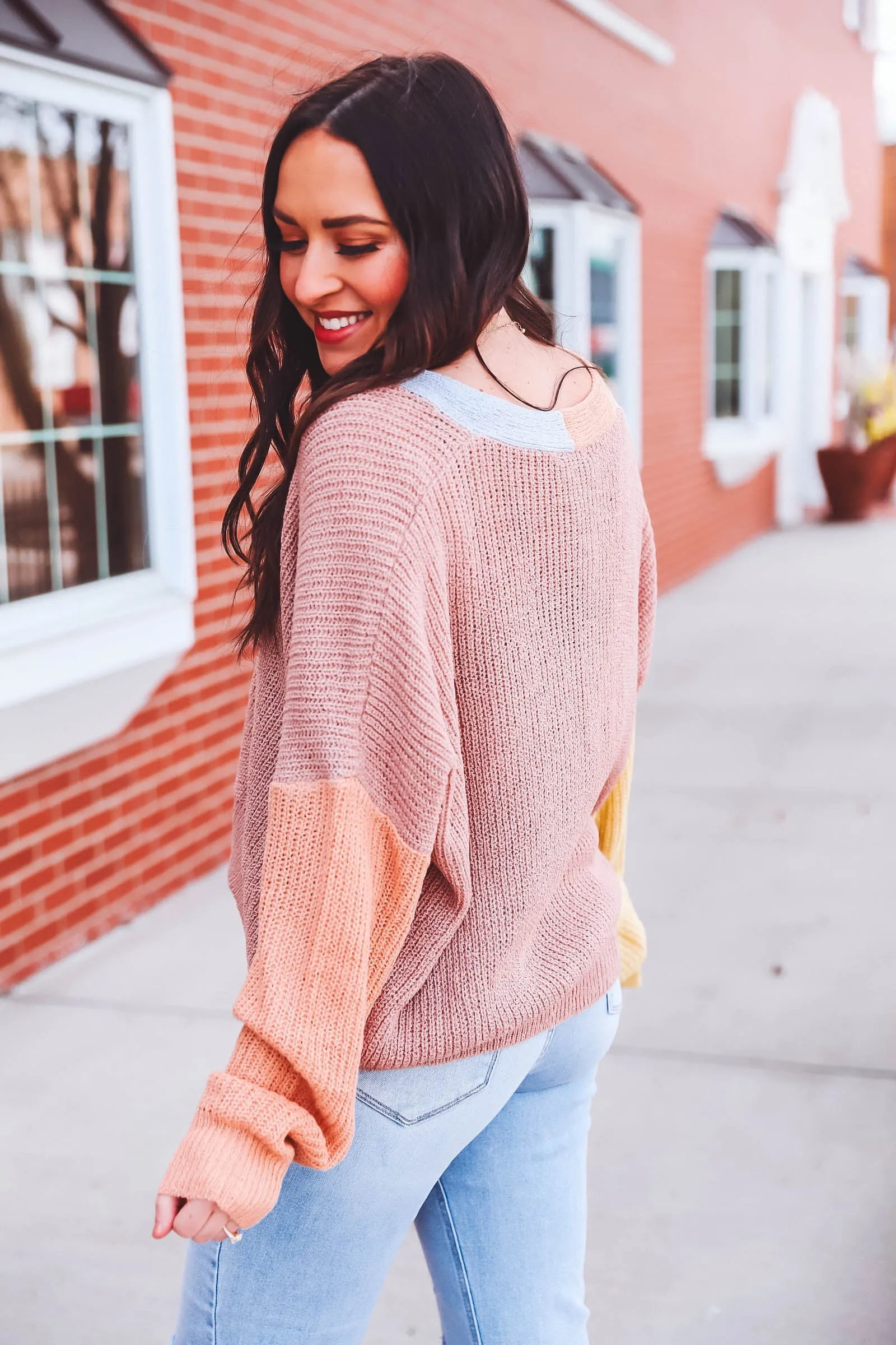 Bryn Color Block Cardigan