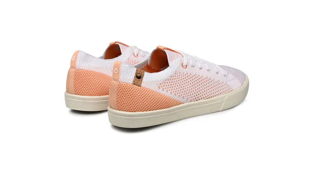 Cannon Knit II Women's Recycled PET Sneakers | White Peach