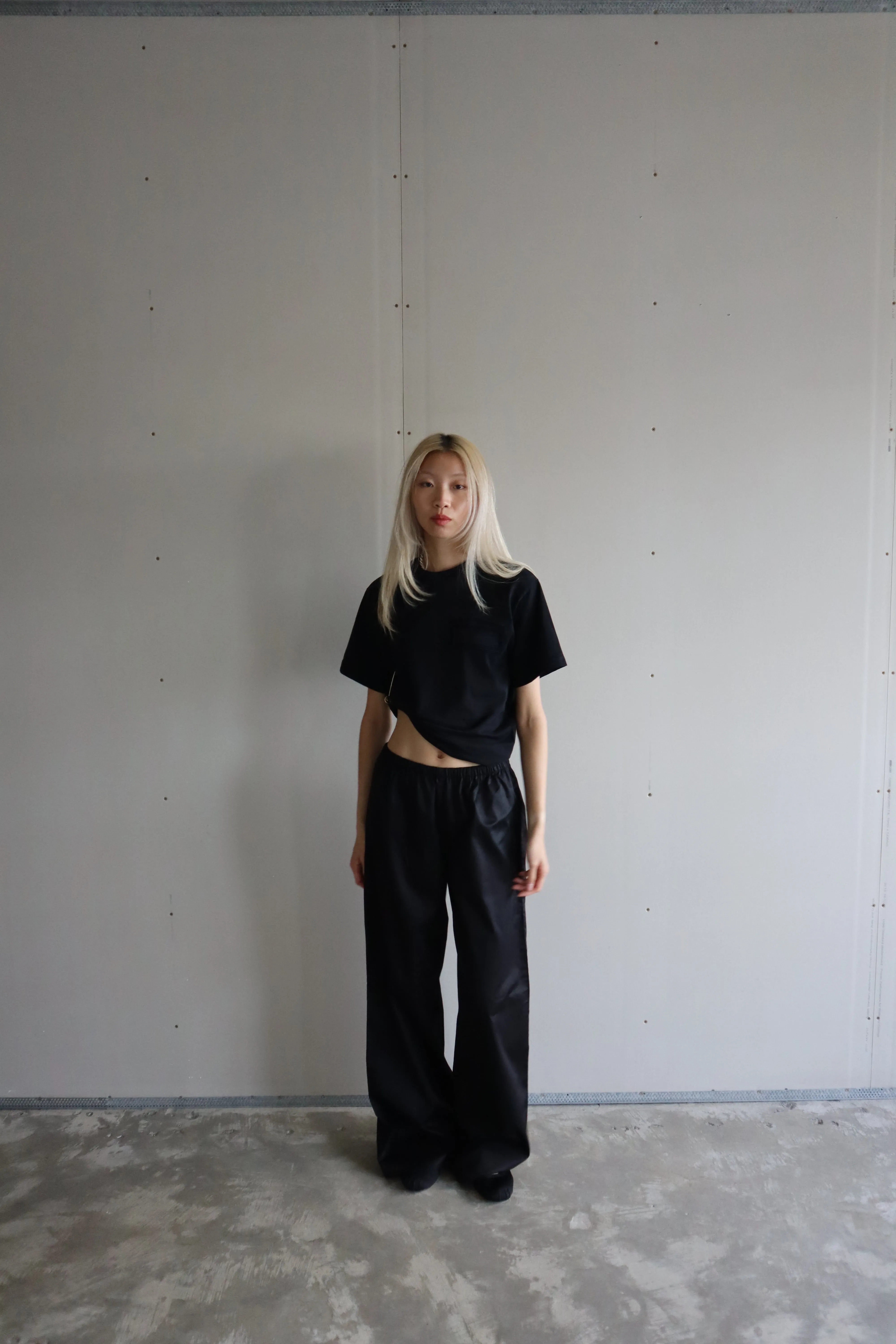 CHARCOAL COTTON PANTS