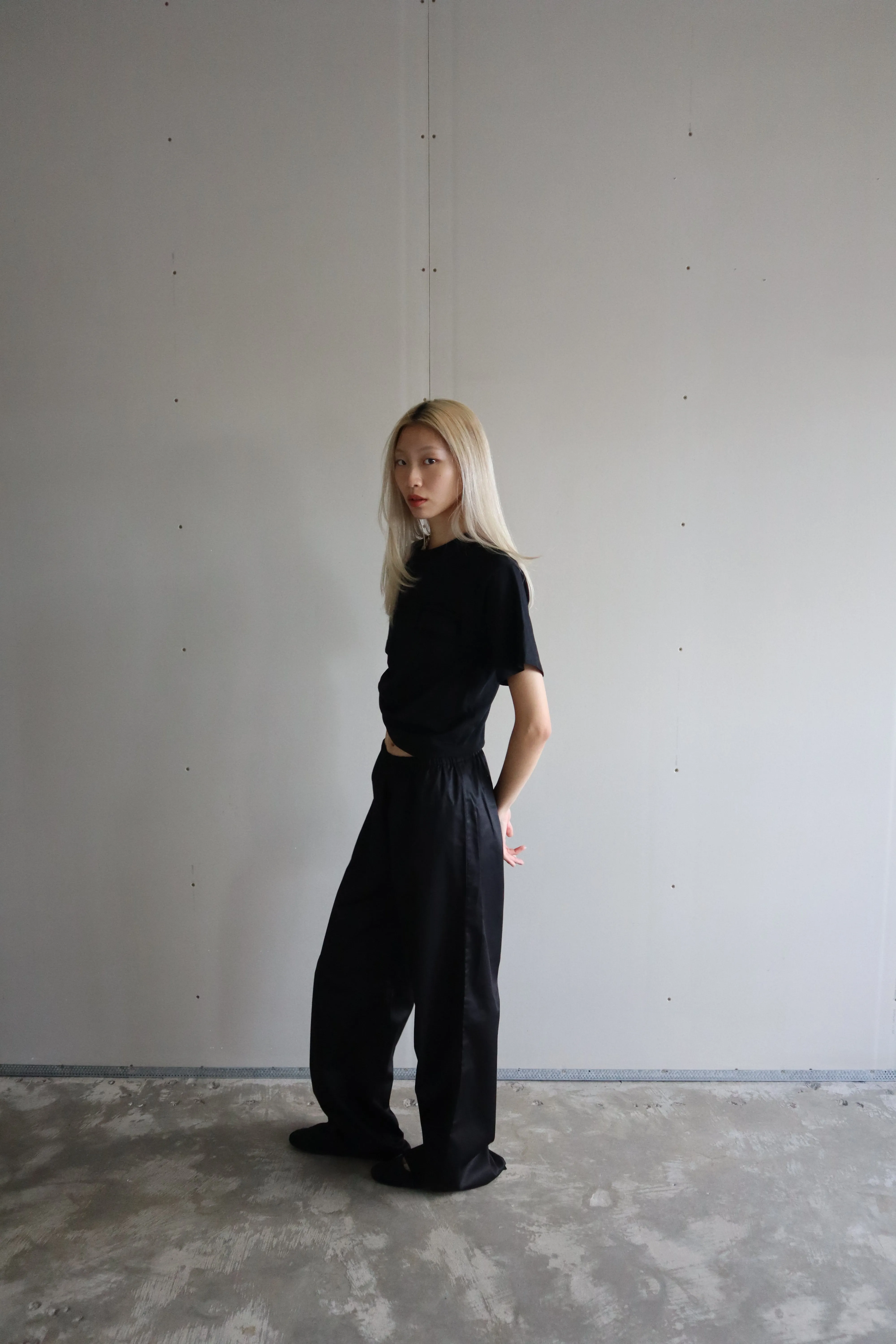 CHARCOAL COTTON PANTS