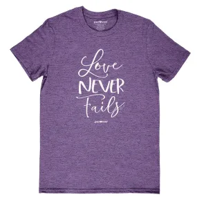 Cherished Girl Grace & Truth Love Never Fails Christian T-Shirt