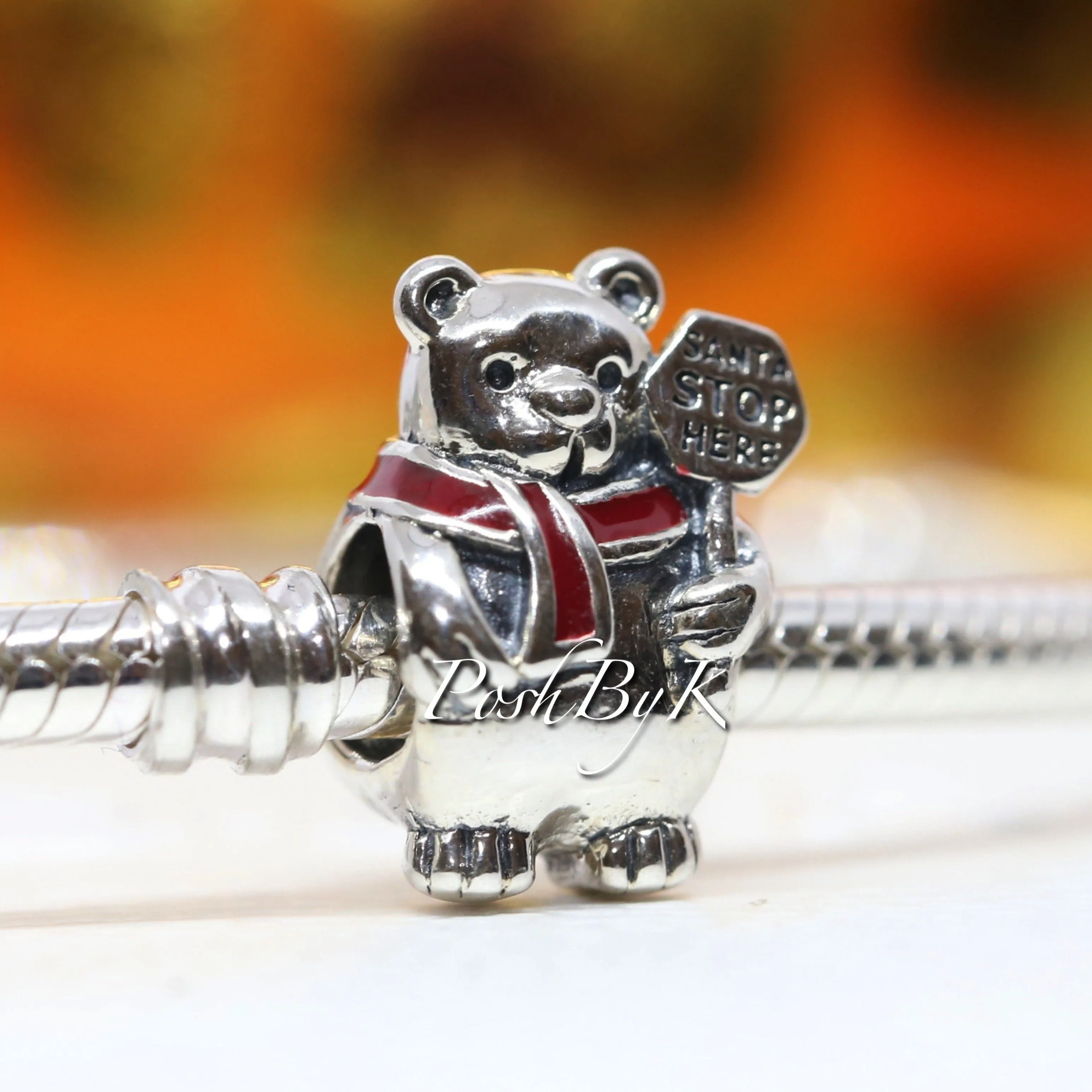 Christmas Polar Bear Charm 796466EN39