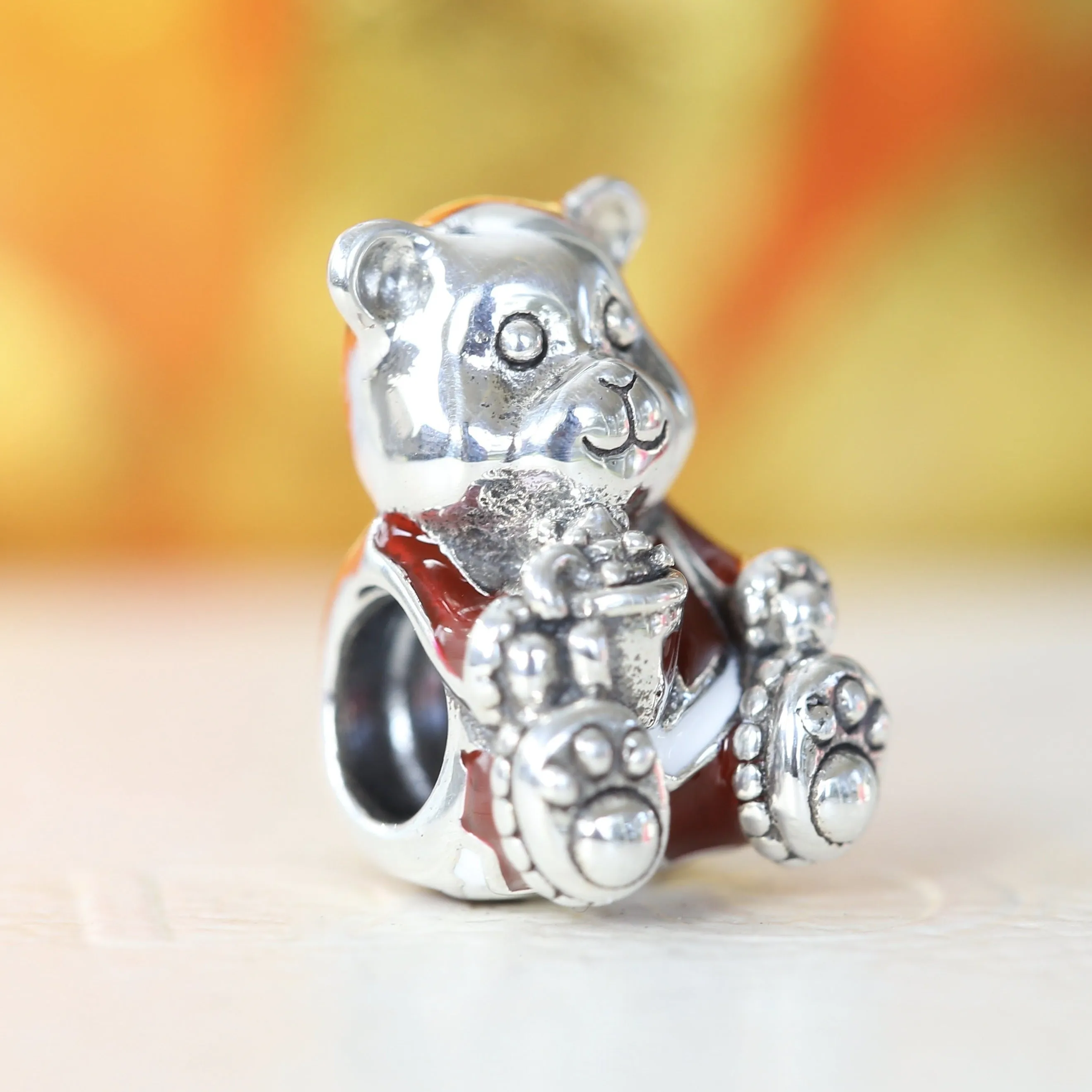 Christmas Teddy Bear Charm 797564ENMX