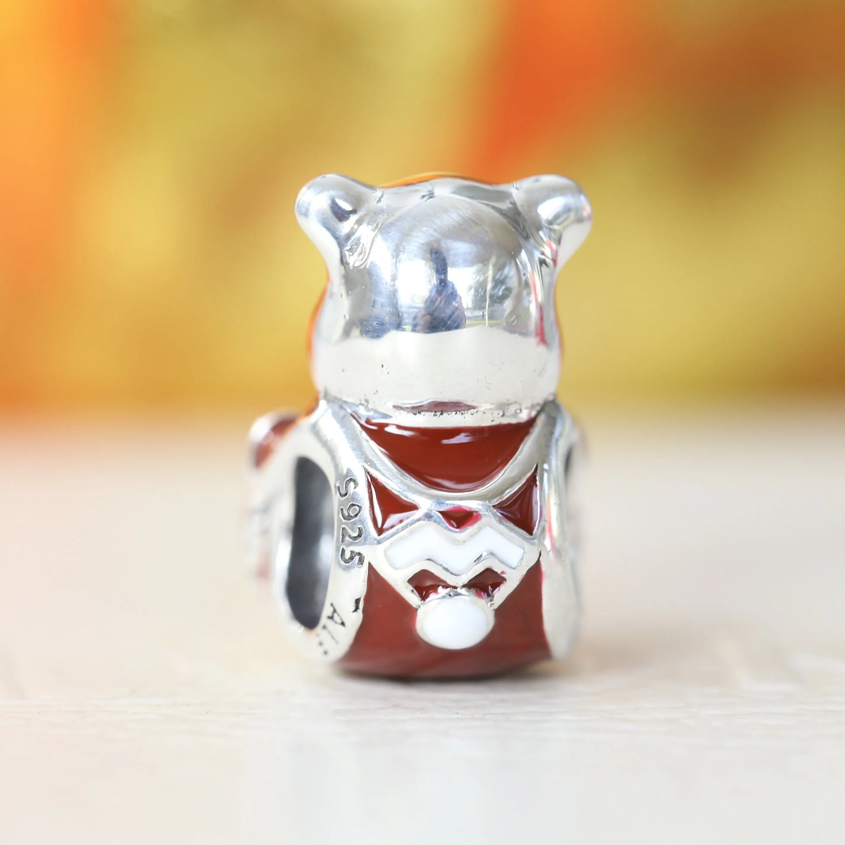 Christmas Teddy Bear Charm 797564ENMX