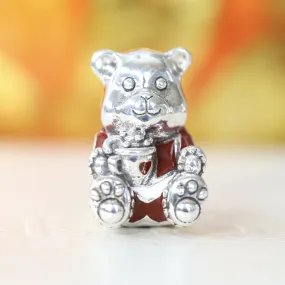 Christmas Teddy Bear Charm 797564ENMX