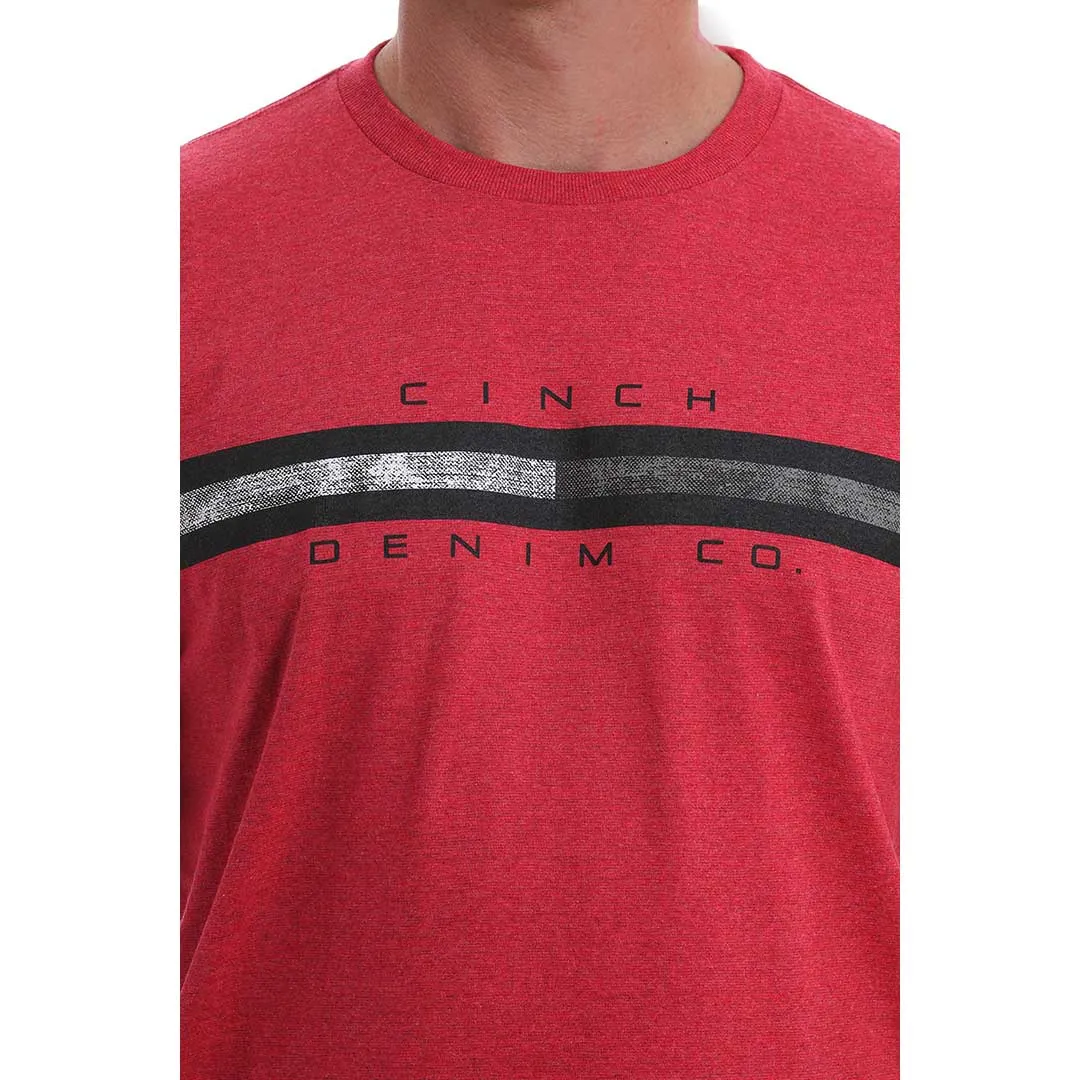 Cinch Men's Classic Crew Neck Logo Tee