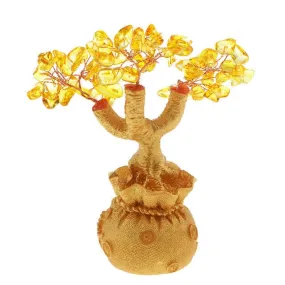 Citrine Bonsai Money Lucky Tree