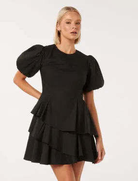 Claire Puff Sleeve Mini Dress