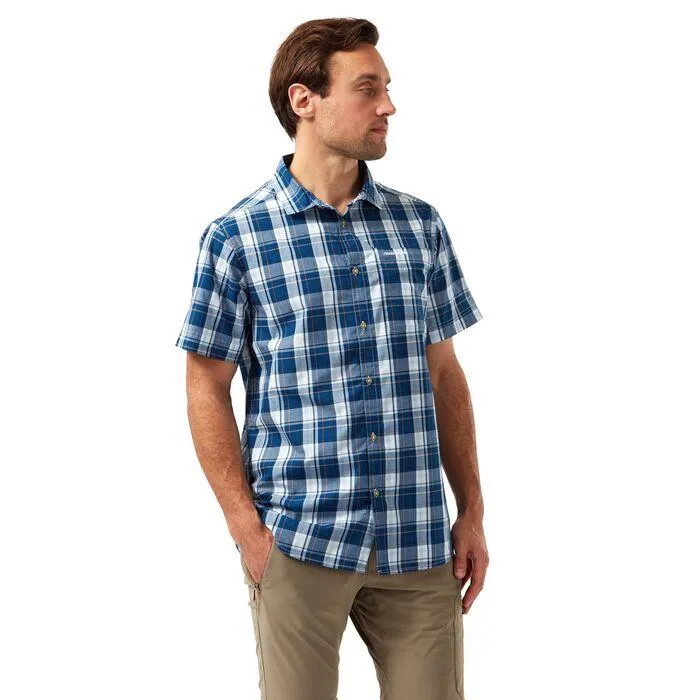 Craghoppers Mens Vernon Summer Check Short Sleeve Shirt