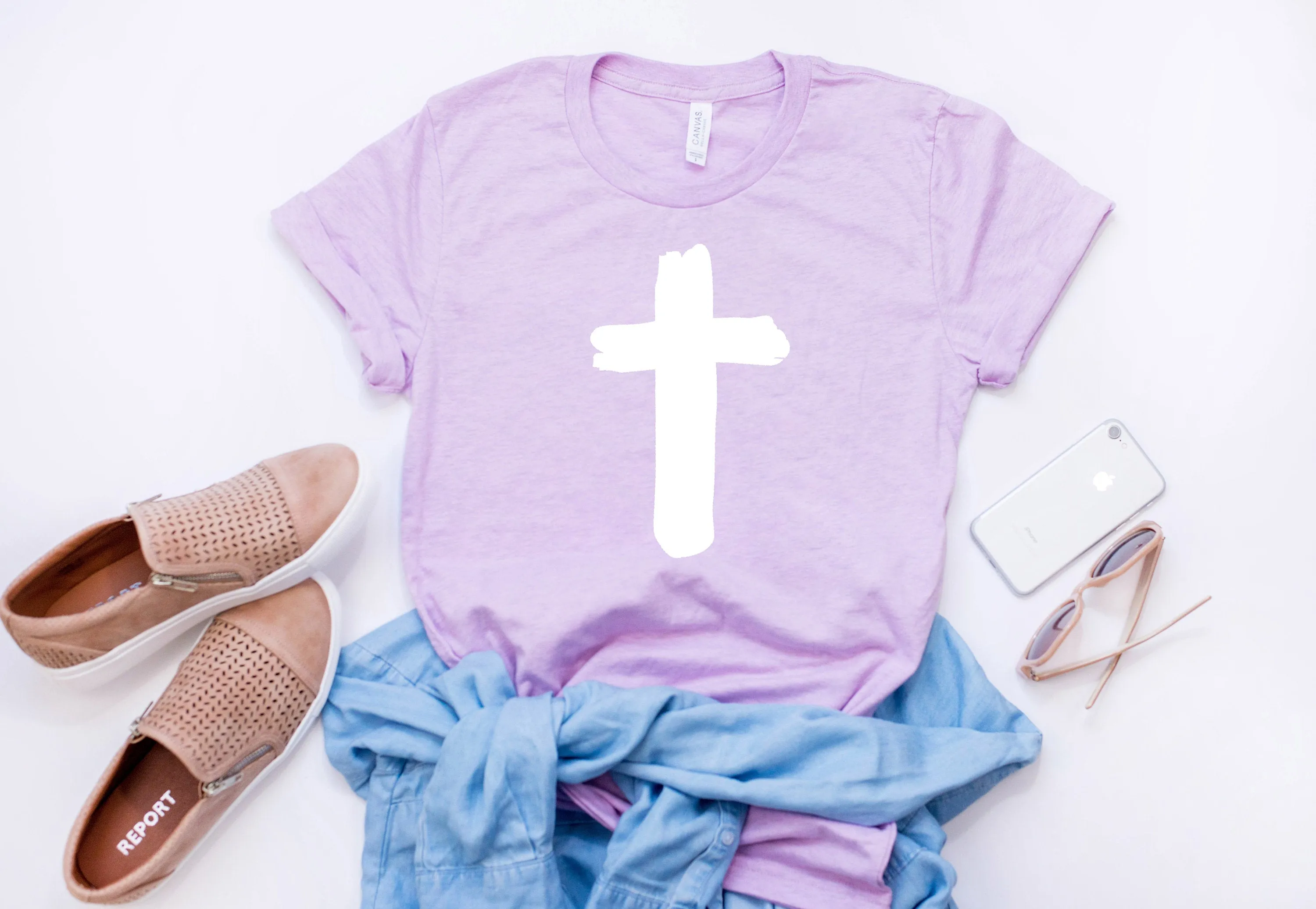 Cross tshirt - Womens Christian shirt - Womens Easter shirt - Womens cross shirt - Cross tee - Womens Christian tee - Easter shirt