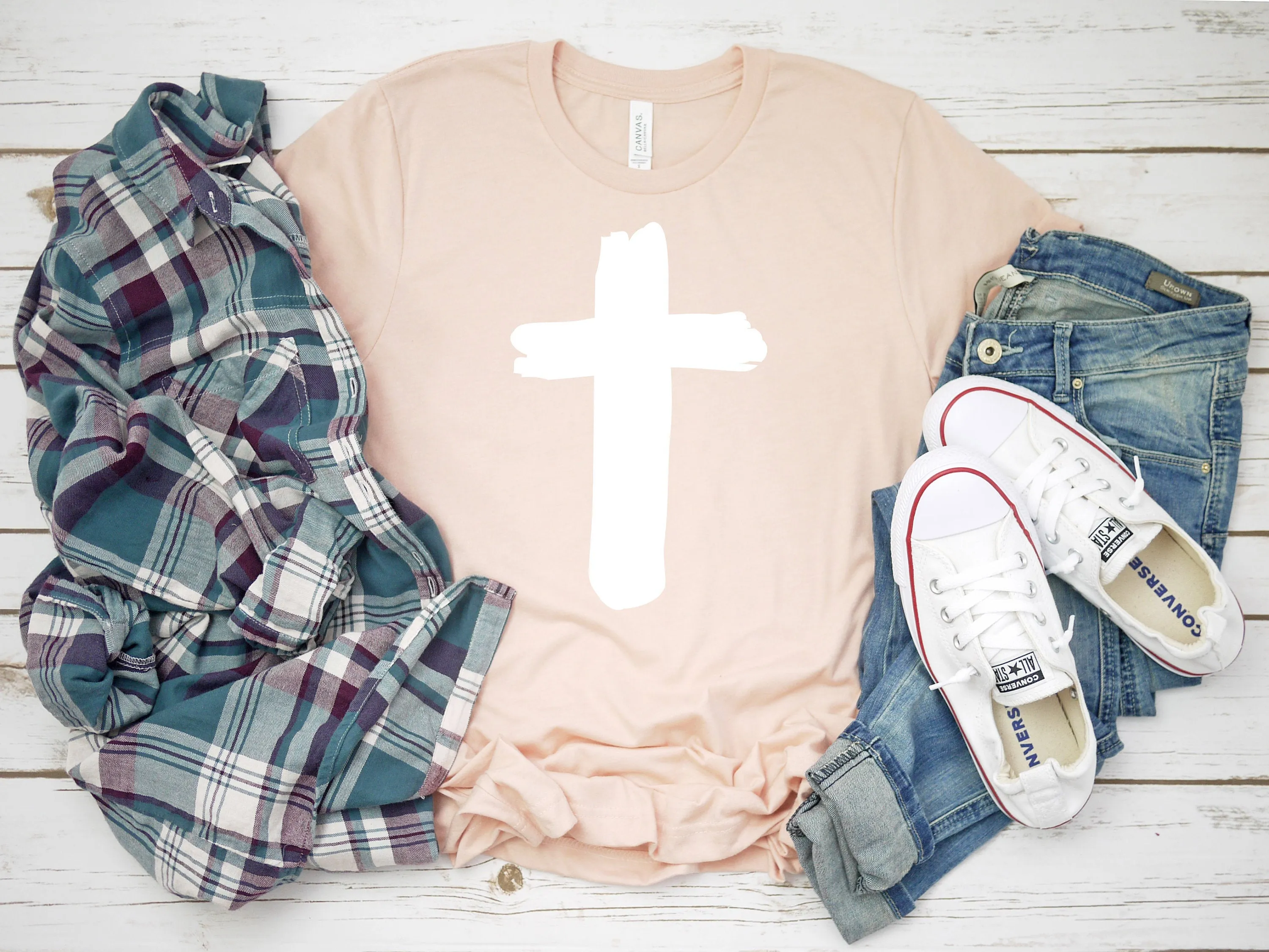 Cross tshirt - Womens Christian shirt - Womens Easter shirt - Womens cross shirt - Cross tee - Womens Christian tee - Easter shirt