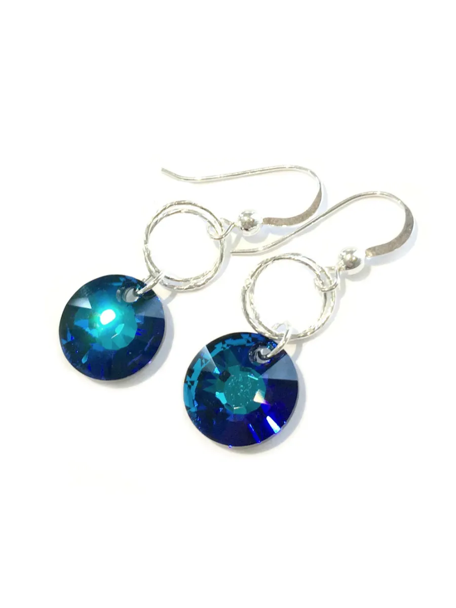 Crystal Disc Dangles