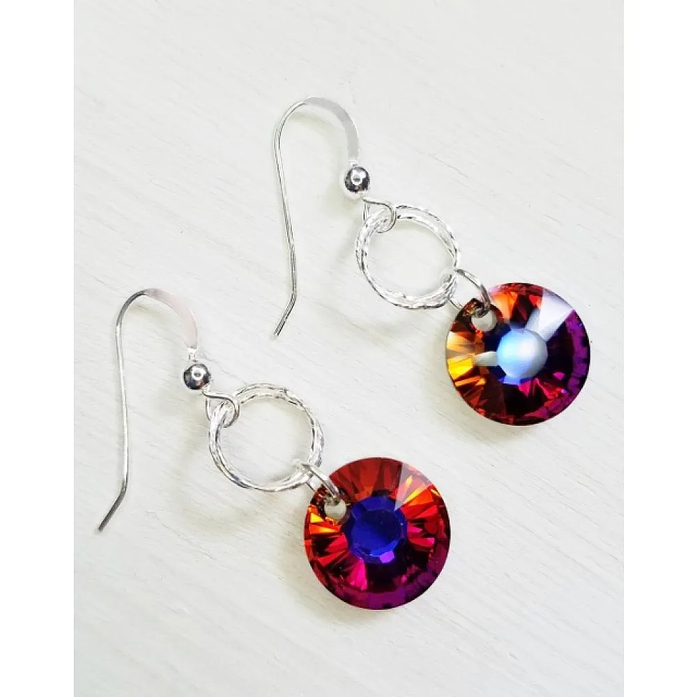 Crystal Disc Dangles