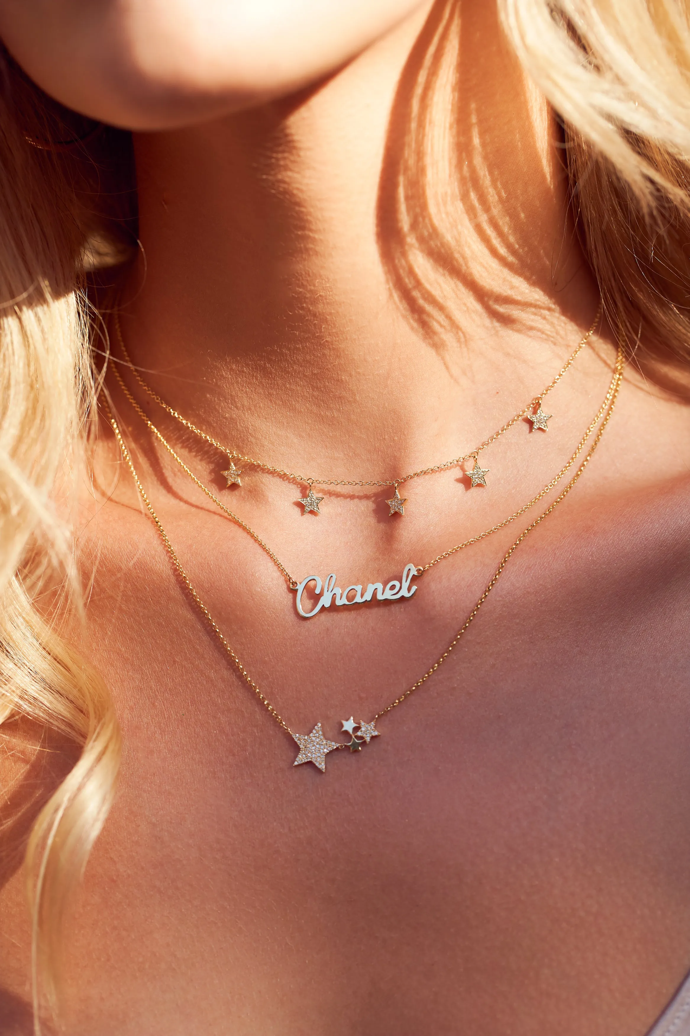 Cursive Pavé Name Necklace