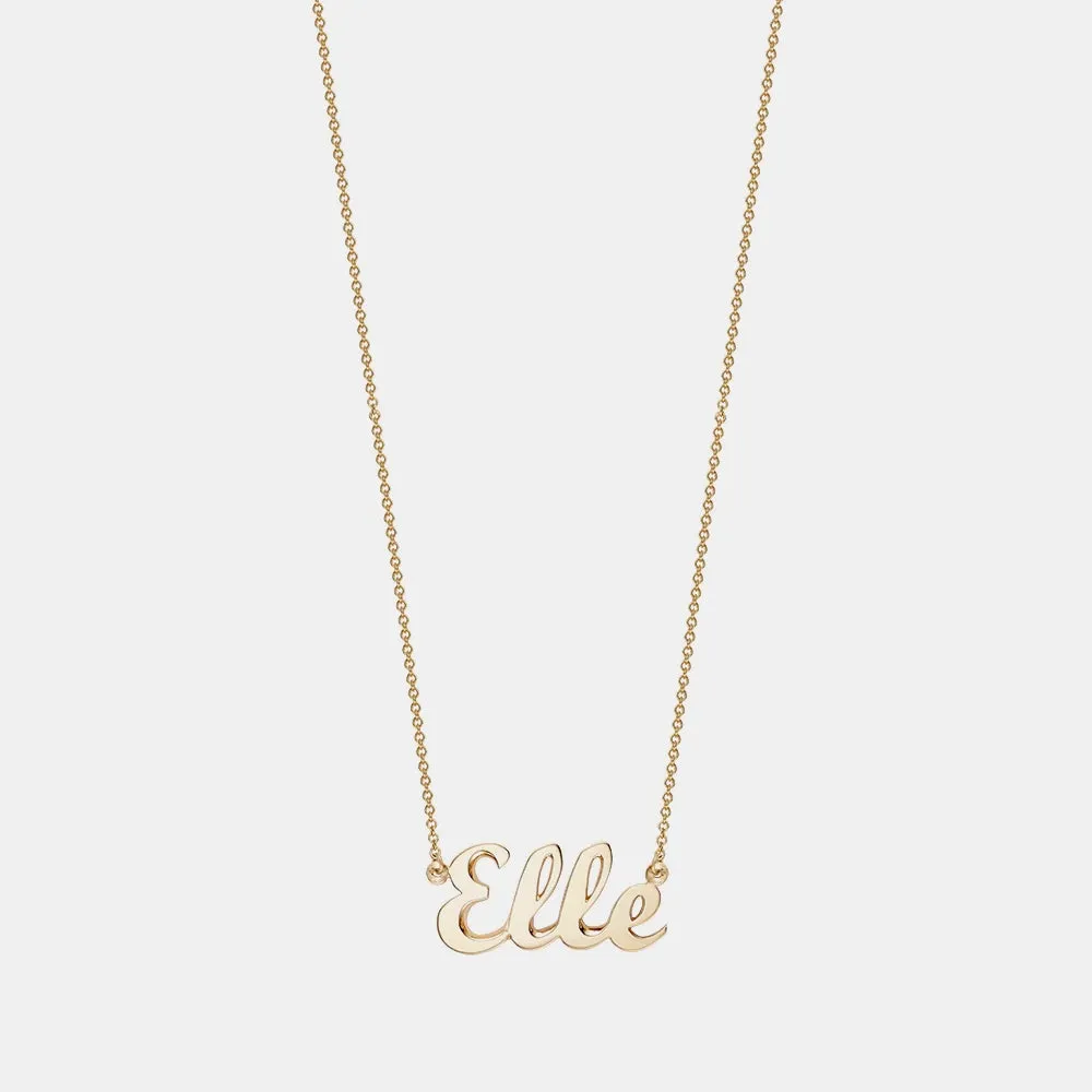 Cursive Pavé Name Necklace