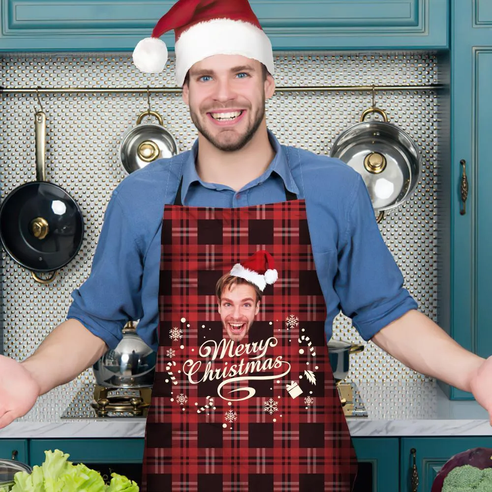 Custom Face Apron-Merry Christmas