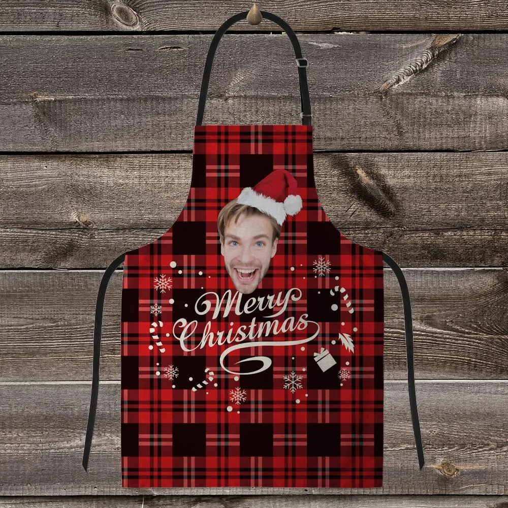 Custom Face Apron-Merry Christmas