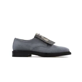 'Daniella'  vegan women's Derby by Bourgeois Boheme - grey suede