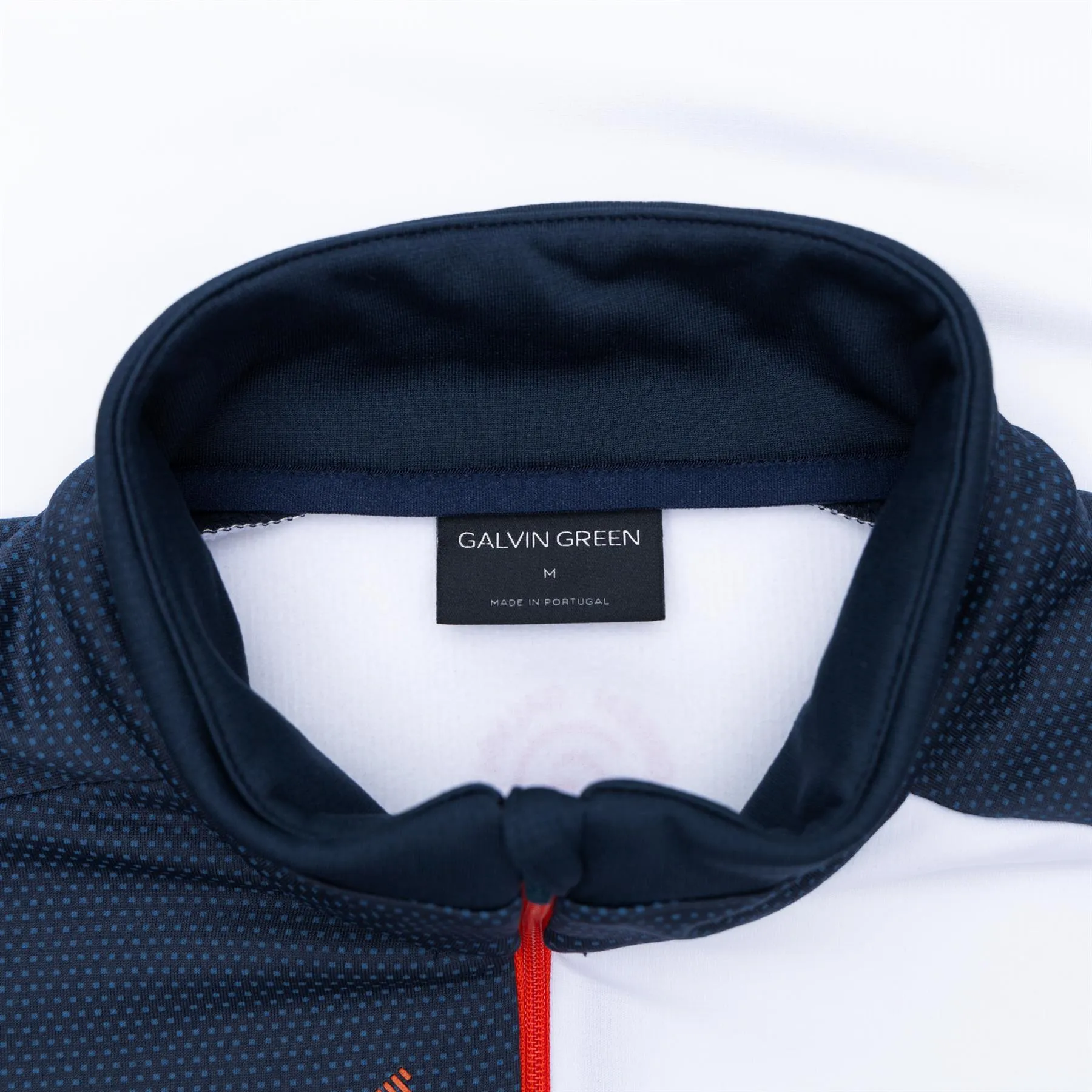 Daxton Insula Half Zip Mid Layer White/Navy/Orange - AW23