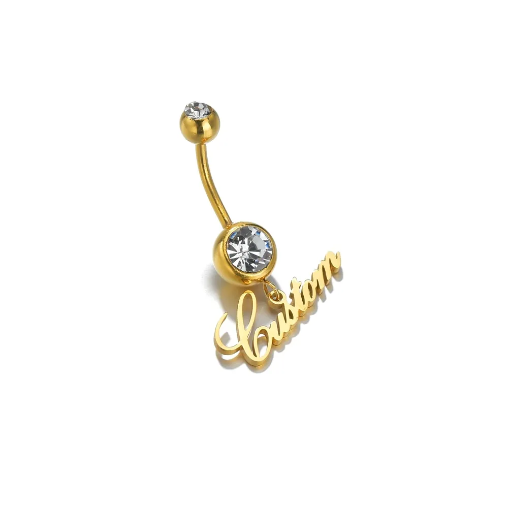 Diamond Belly Button Ring