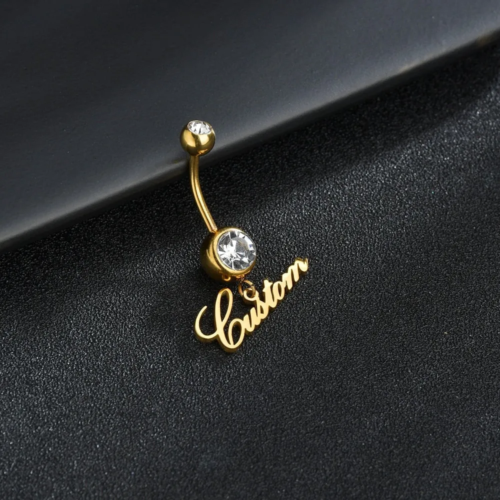 Diamond Belly Button Ring