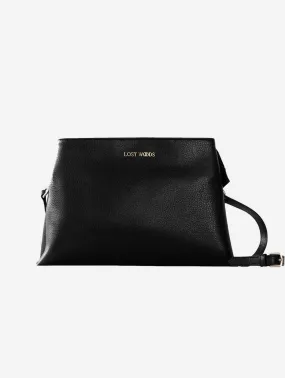 Elm MIRUM Leather Vegan Crossbody | Black & Gold