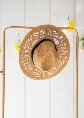 ELOISE BASKET WEAVE FEDORA